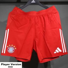 [PLAYER] 2025/26 Bayern Home Red Player Soccer Shorts