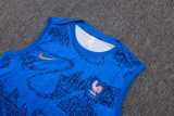2025 France Blue Training Shorts Suit