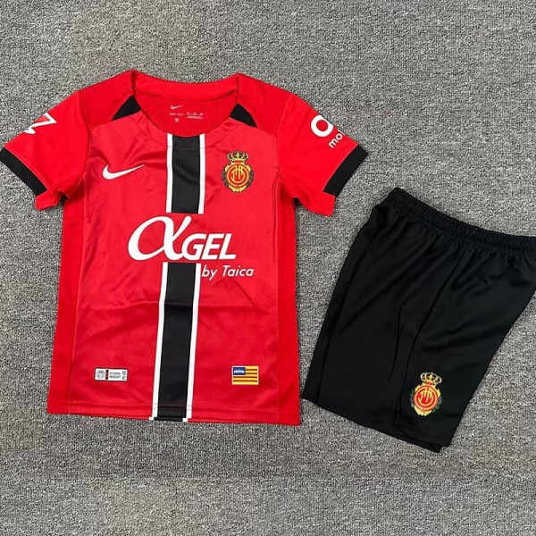 2025/26 RCD Mallorca Home Red Fans Kids Soccer jersey