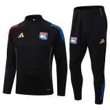 2025/26 Lyon Black Half Pull Tracksuit
