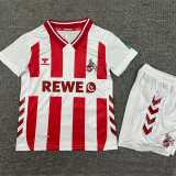 2025/26 1. FC  koln Home Red Fans Kids Soccer jersey