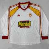 1999/00 Galatasaray SK Away White Retro Long Sleeve Soccer jersey