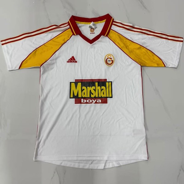 1999/00 Galatasaray SK Away White Retro Soccer jersey