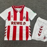 2025/26 1. FC  koln Home Red Fans Kids Soccer jersey