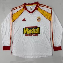1999/00 Galatasaray SK Away White Retro Long Sleeve Soccer jersey