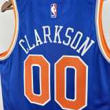 2022/23 KNICKS CLARKSON #00 Blue NBA Jerseys