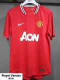 [PLAYER] 2011/12 Man Utd Home Red Retro Player Soccer jersey