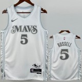 2024/25 MAVERICKS RUSSELL #5 White NBA Jerseys