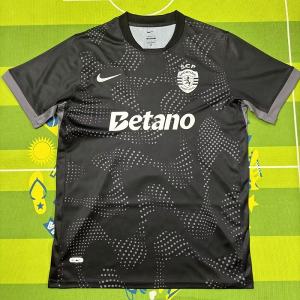 2025/26 Sporting Lisbon Black Fans Soccer jersey