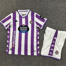 2025/26 Valladolid Home Purple Fans Kids Soccer jersey