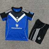 2025/26 Hamburger SV Away Blue Fans Kids Soccer jersey