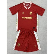 2025/26 CD Tenerife Away Crimson Fans Kids Soccer jersey