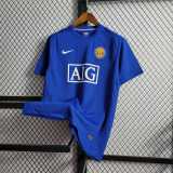 2008/09 Man Utd 3RD Blue Retro Soccer jersey