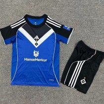 2025/26 Hamburger SV Away Blue Fans Kids Soccer jersey