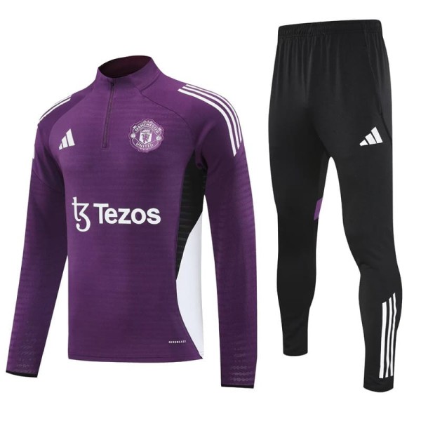 2025/26 Man Utd Purple Half Pull Tracksuit