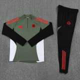 2025/26 Bayern Green Half Pull Tracksuit
