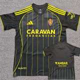2025/26 Zaragoza Away Black Fans Soccer jersey