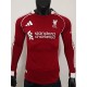 [PLAYER] 2025/26 LIV Home Red Player Long Sleeve Soccer jersey