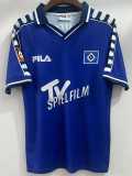 2000 Hamburger SV Away Blue Retro Soccer jersey