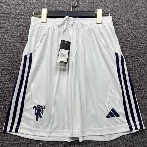 2025/26 Man Utd Home White Fans Soccer Shorts