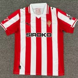 2025/26 Sporting de Gijon Home Red Fans Soccer jersey