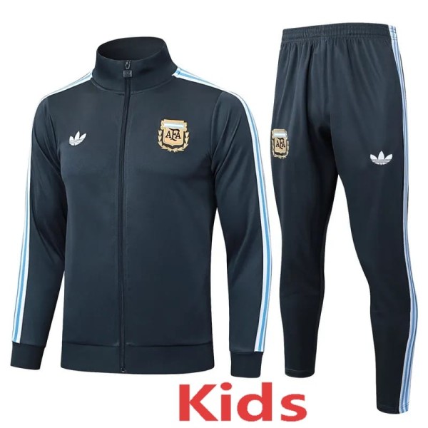 2025 Argentina Dark Blue Kids Tracksuit