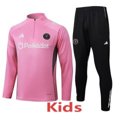 2025/26 Inter Miami Pink Kids Half Pull Tracksuit