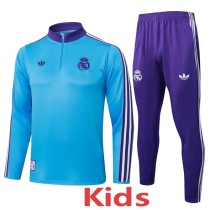 2025/26 R MAD Blue Kids Half Pull Tracksuit