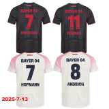 [PLAYER] 2025/26 Bayer 04 Leverkusen Away Pink Player Soccer jersey