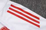 2025/26 Bayern White Kids Half Pull Tracksuit