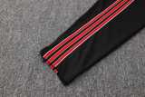 2025/26 Man Utd Black Half Pull Tracksuit