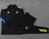 2025/26 Man Utd Black Kids Tracksuit