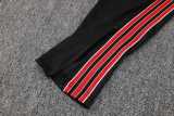 2025/26 Man Utd Black Half Pull Tracksuit
