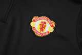 2025/26 Man Utd Black Half Pull Tracksuit