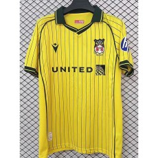 2025/26 Wrexham Away Yellow Fans Soccer jersey