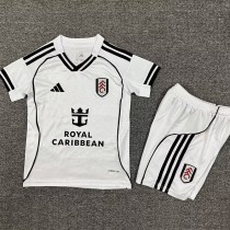 2025/26 Fulham Home White Fans Kids Soccer jersey