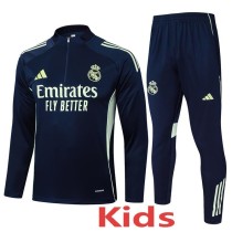 2025/26 R MAD Dark Blue Kids Half Pull Tracksuit
