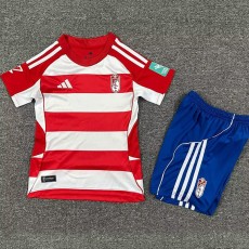 2025/26 Granada Home Red Fans Kids Soccer jersey