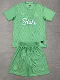 2025/26 Everton GKG Green Fans Kids Soccer jersey