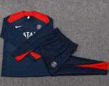 2025/26 PSG Dark Blue Kids Half Pull Tracksuit