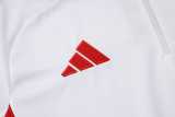 2025/26 Bayern White Kids Half Pull Tracksuit
