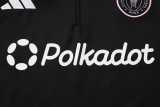 2025/26 Inter Miami Black Kids Half Pull Tracksuit