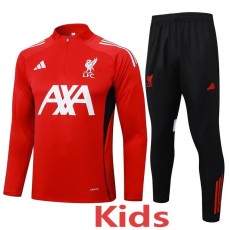 2025/26 LIV Red Kids Half Pull Tracksuit