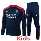 2025/26 PSG Dark Blue Kids Half Pull Tracksuit