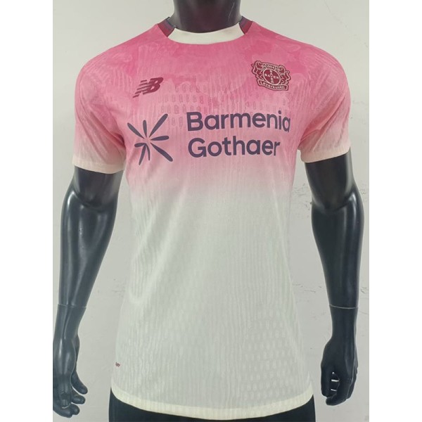 [PLAYER] 2025/26 Bayer 04 Leverkusen Away Pink Player Soccer jersey