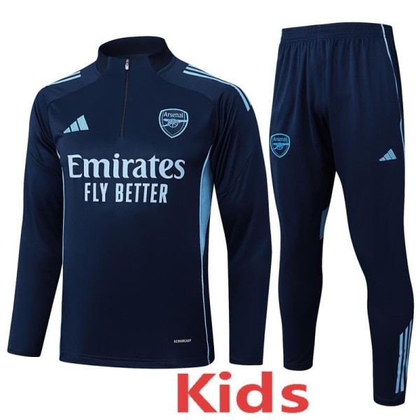 2025/26 ASN Dark Blue Kids Half Pull Tracksuit