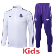 2025/26 R MAD White Kids Half Pull Tracksuit