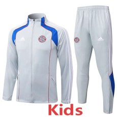 2025/26 Bayern Light gray Kids Tracksuit