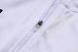 2025 Germany White Kids Half Pull Tracksuit