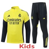 2025/26 R MAD Yellow Kids Half Pull Tracksuit